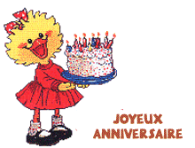 Gif joyeux anniversaire canard